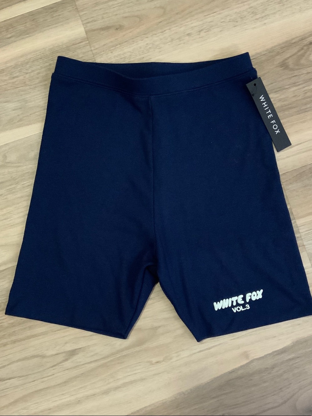 🆕 White Fox Navy Logo Bike Shorts